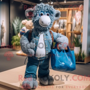 Mascot character of a Blue...