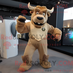 Mascottefiguur van een Tan...