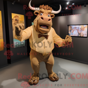 Maskotfigur af en Tan...
