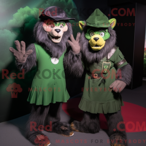 Mascot character of a Green...