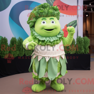 Mascot character of a Green...