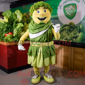 Mascot character of a Green...