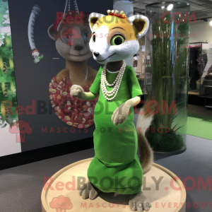 Mascot character of a Green...