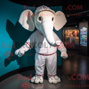 Mascot character of a White...