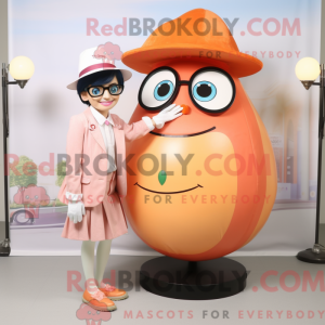 Mascot character of a Peach...