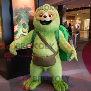 Mascot character of a Green...