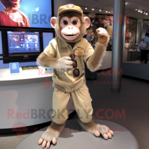 Beige Monkey mascotte...