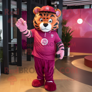 Magenta Tiger mascotte...