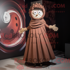 Mascot character of a Brown...