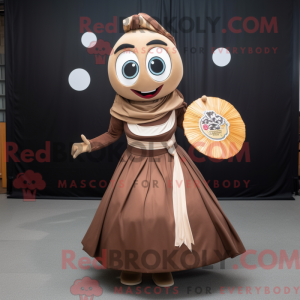 Maskotkarakter af en Brown...