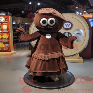 Mascot character of a Brown...