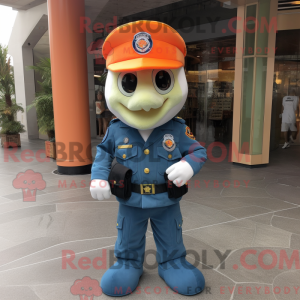 Mascot character of a Peach...