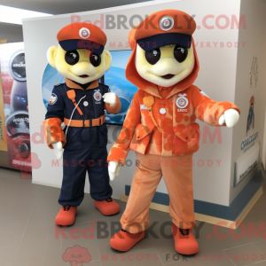 Mascot character of a Peach...