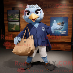 Mascot character of a Blue...