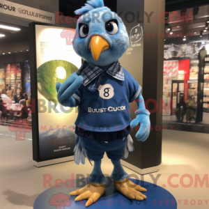 Mascot character of a Blue...