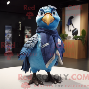 Mascot character of a Blue...