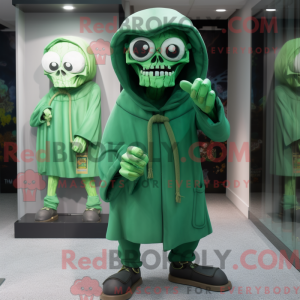Mascot character of a Green...