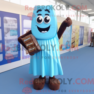 Postava maskota Sky Blue...