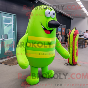 Postava maskota Lime Green...