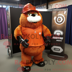 Mascottefiguur van een...