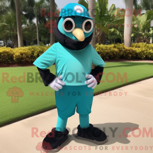 Postava maskota Teal Mime...