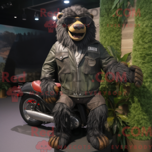 Personaje mascota de un oso...