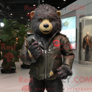 Personaje mascota de un oso...