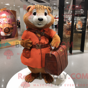 Mascottefiguur van een...