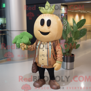 Mascot character of a Tan...