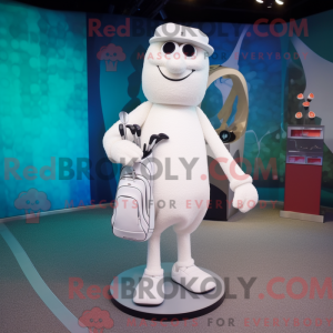 Mascot character of a White...