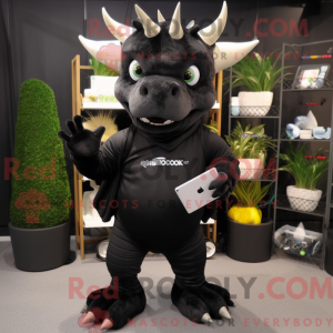 Maskottchen eines schwarzen...