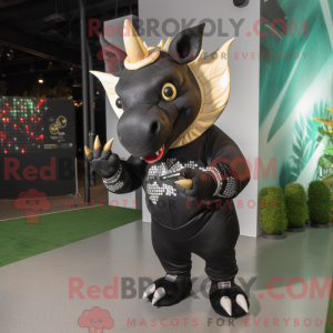 Mascot character of a Black...
