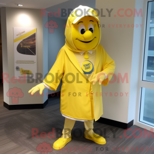Maskot postava Lemon Yellow...