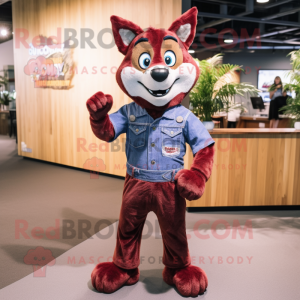 Maroon Dingo maskot drakt...