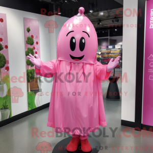 Mascota de un colgante rosa...