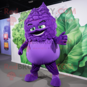 Purple Cabbage Leaf maskot...