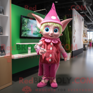 Mascot character of a Pink...