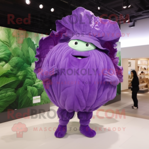 Purpurowy Liść Kapusty w...