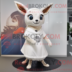 Mascot karakter van een wit...