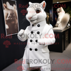 Mascot character of a White...