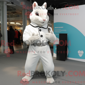 Mascot character of a White...