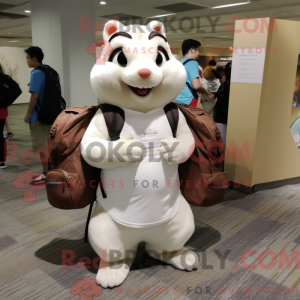 Mascot character of a White...