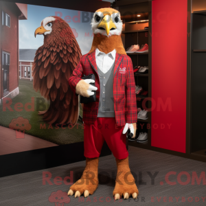 Maskot karakter av en Red...