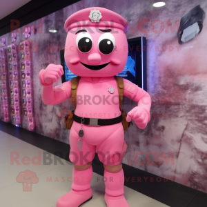 Rosa Army Soldier maskot...