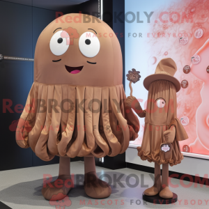 Mascot character of a Brown...