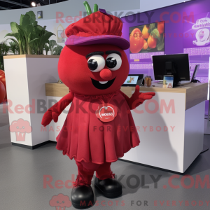 Postava maskota purpurového...