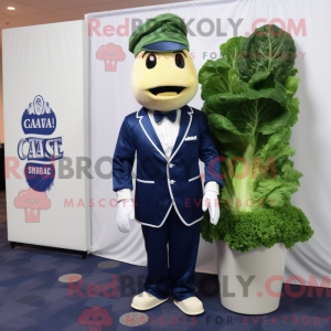 Mascot character of a Navy...
