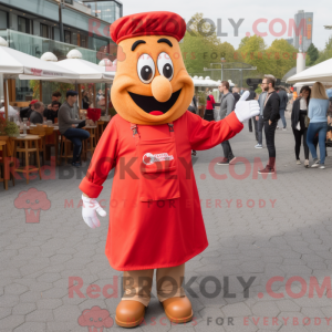 Mascot character of a Red...