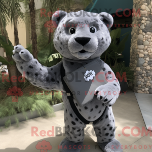 Maskottchen eines grauen...