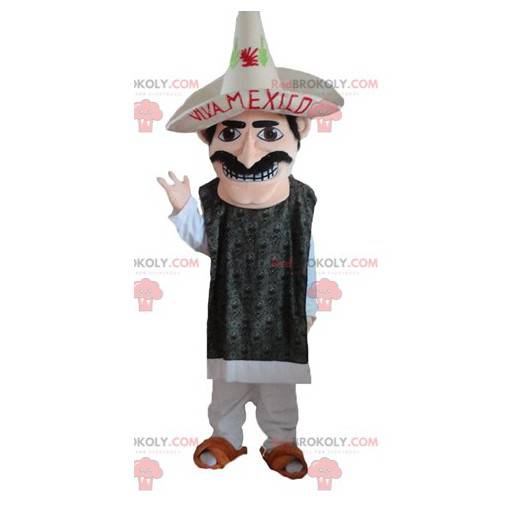 Mustached Mexican mascot with a sombrero - Redbrokoly.com